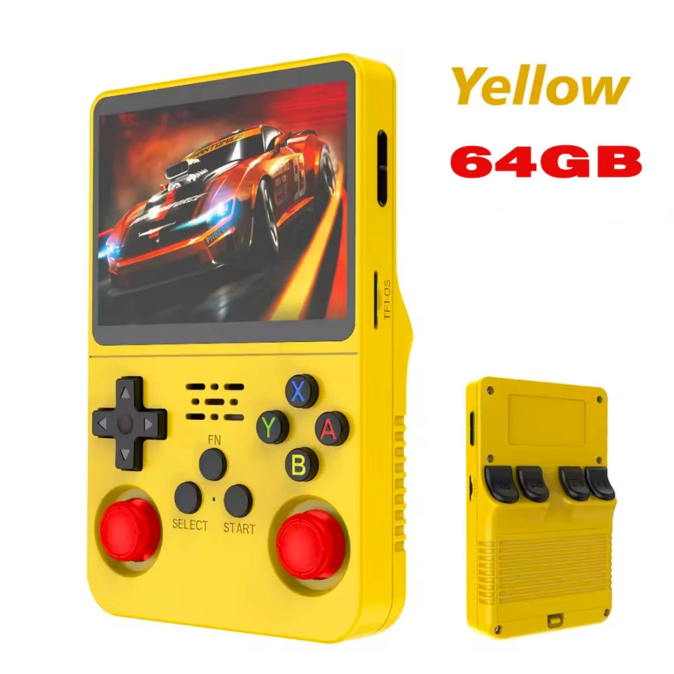 Retro Handheld Game Console R36S 3.5" Screen Portable Handhel Game Player 64/128GB Emulator Hall Effect Wireless Gamepad Gift
