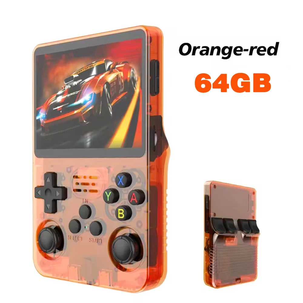Retro Handheld Game Console R36S 3.5" Screen Portable Handhel Game Player 64/128GB Emulator Hall Effect Wireless Gamepad Gift
