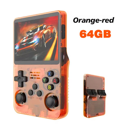 Retro Handheld Game Console R36S 3.5" Screen Portable Handhel Game Player 64/128GB Emulator Hall Effect Wireless Gamepad Gift