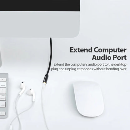 Jack 3.5 Aux Extension Cable for Car Laptop Mini PC TV Xiaomi Huawei Stereo 3.5 Mm Jack Headphone Speaker Cable Auxiliar