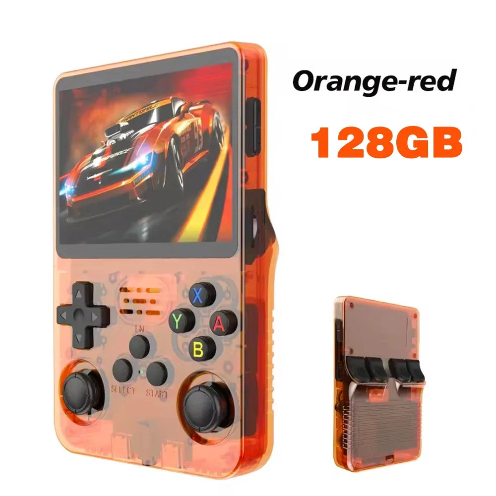 Retro Handheld Game Console R36S 3.5" Screen Portable Handhel Game Player 64/128GB Emulator Hall Effect Wireless Gamepad Gift