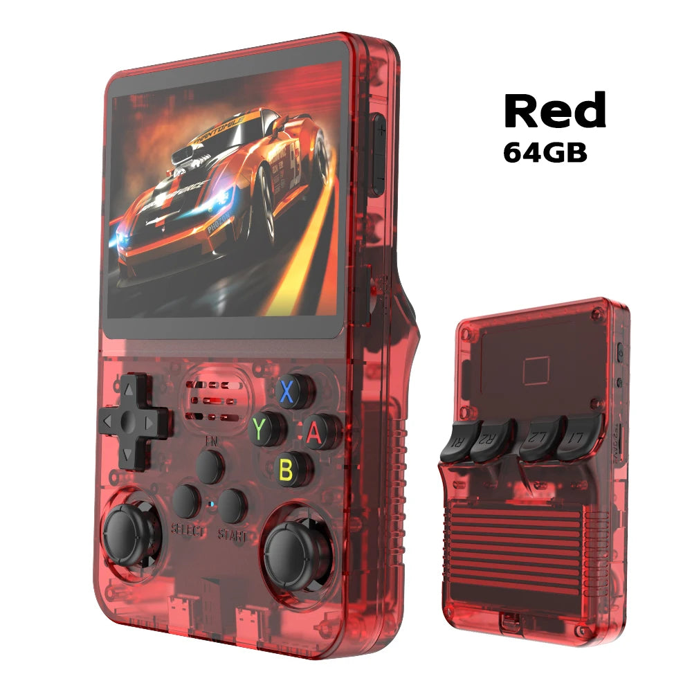 Retro Handheld Game Console R36S 3.5" Screen Portable Handhel Game Player 64/128GB Emulator Hall Effect Wireless Gamepad Gift
