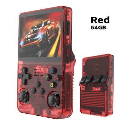 Retro Handheld Game Console R36S 3.5" Screen Portable Handhel Game Player 64/128GB Emulator Hall Effect Wireless Gamepad Gift