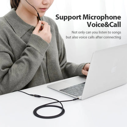 Jack 3.5 Aux Extension Cable for Car Laptop Mini PC TV Xiaomi Huawei Stereo 3.5 Mm Jack Headphone Speaker Cable Auxiliar