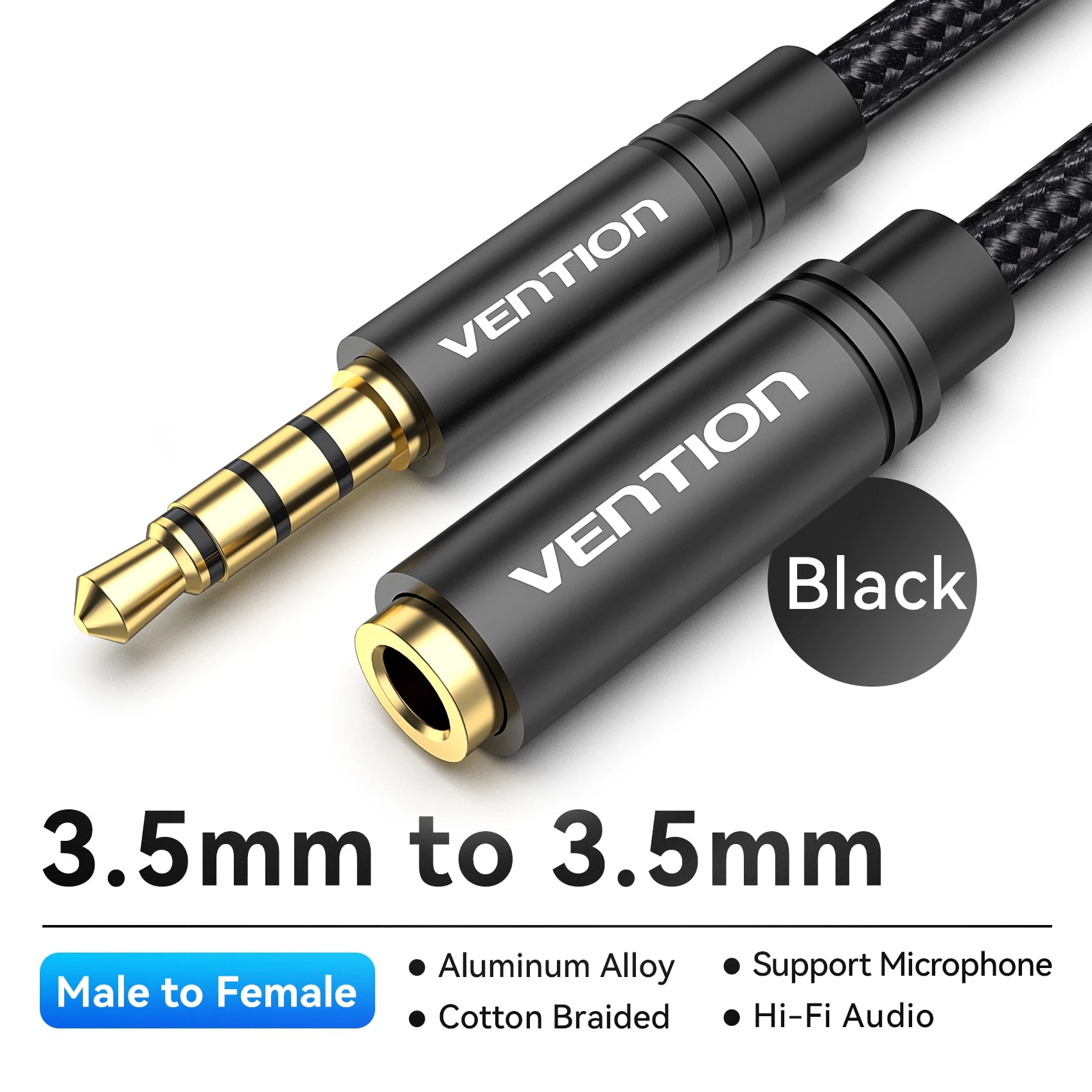 Jack 3.5 Aux Extension Cable for Car Laptop Mini PC TV Xiaomi Huawei Stereo 3.5 Mm Jack Headphone Speaker Cable Auxiliar