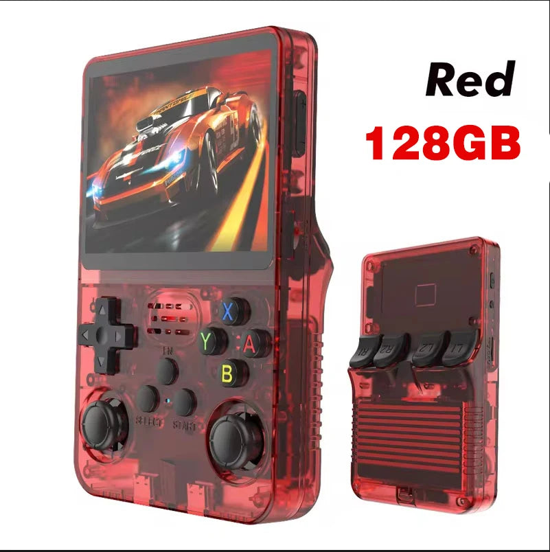 Retro Handheld Game Console R36S 3.5" Screen Portable Handhel Game Player 64/128GB Emulator Hall Effect Wireless Gamepad Gift