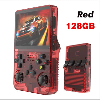 Retro Handheld Game Console R36S 3.5" Screen Portable Handhel Game Player 64/128GB Emulator Hall Effect Wireless Gamepad Gift