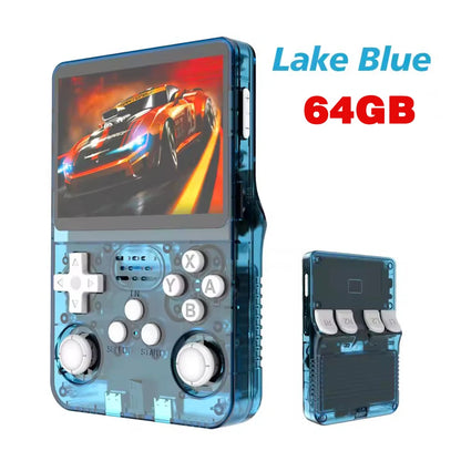 Retro Handheld Game Console R36S 3.5" Screen Portable Handhel Game Player 64/128GB Emulator Hall Effect Wireless Gamepad Gift
