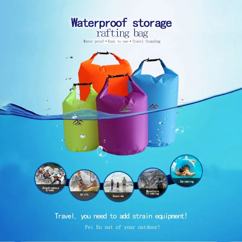 Waterproof Dry Bag 5L 10L 20L 40L 70L Roll Top Ocean Pack Floating Sack Camping Kayaking Rafting Hiking Swimming Gear ﻿