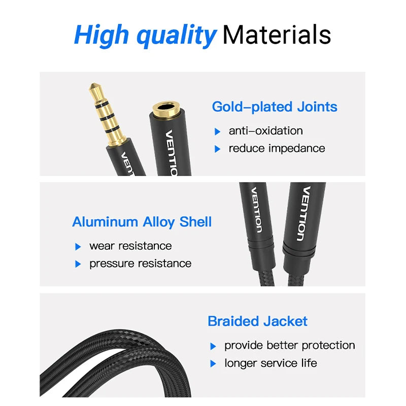 Jack 3.5 Aux Extension Cable for Car Laptop Mini PC TV Xiaomi Huawei Stereo 3.5 Mm Jack Headphone Speaker Cable Auxiliar