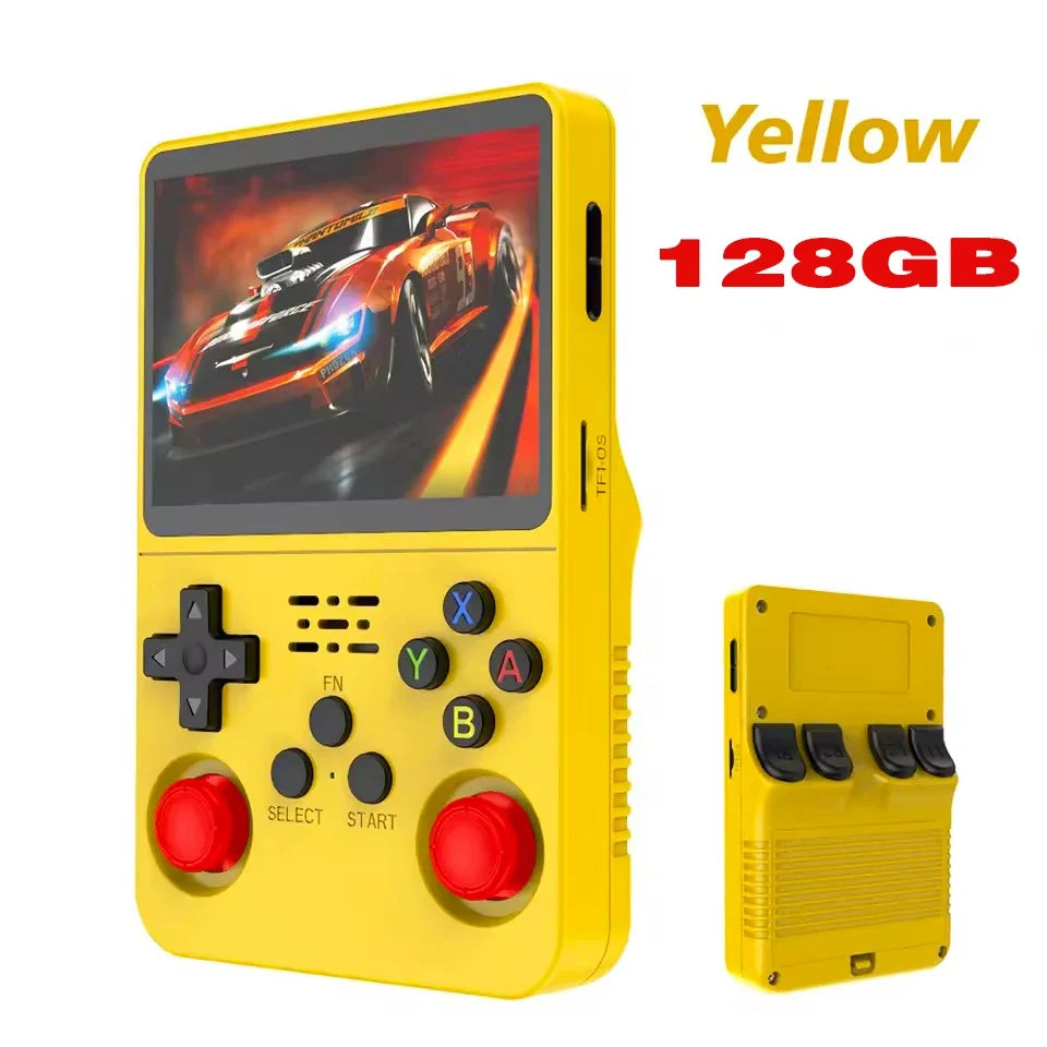 Retro Handheld Game Console R36S 3.5" Screen Portable Handhel Game Player 64/128GB Emulator Hall Effect Wireless Gamepad Gift